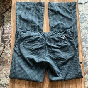 Ezekiel Y2K Pinstripe Grey Low Rise Trousers
